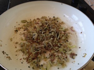 Sauteed onions, garlic, and herbs