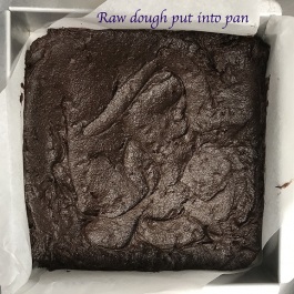 raw dough in pan